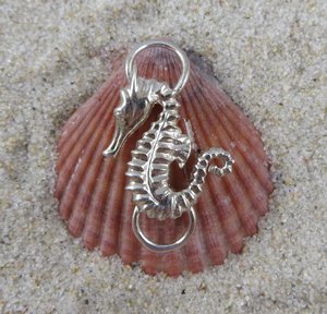 Sterling Silver Sea Horse Clasp