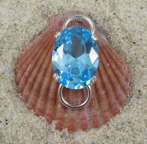 Aquamarine Stone Clasp