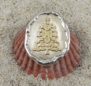 Gold Christmas Tree Clasp
