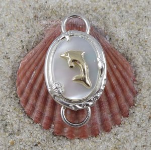Mother of Pearl w/ 14k Dolphin Clasp