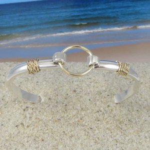 Two Tone Infnity Ring Bracelet