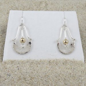 Contemporary Cape Cod Half Moon Earrings