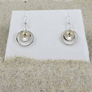 Contemporary Cape Cod Circle Earrings