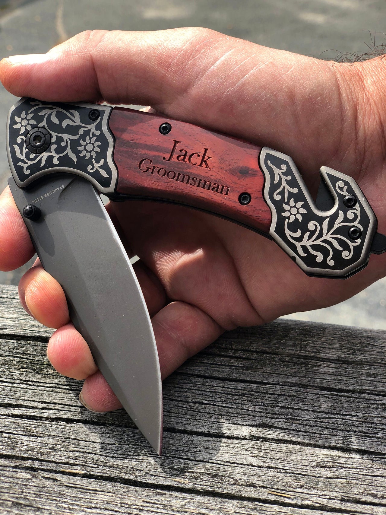 Custom Knife, Groomsmen Knife, Personalized Knife, Engraved Knife, Monogrammed Knife, Groomsmen Knives, Gifts for Men, Groomsman, Best Man