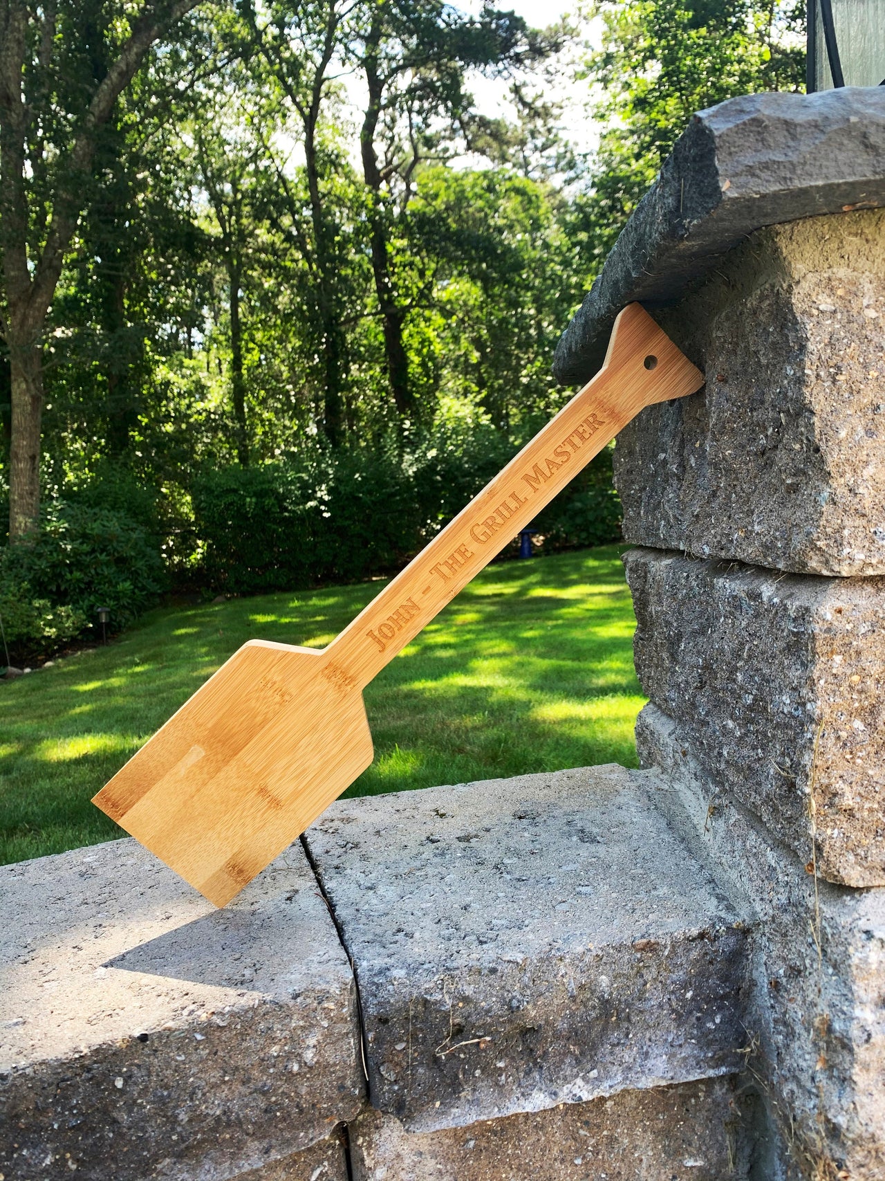 Personalized Bamboo Grill Grate Scraper, Gifts for Him or Her, Father's Day, Mother's Day, Wedding, House Warming, Husband, Wife, Girlfriend