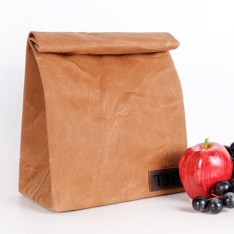 Personalized Canvas Lunch Bag, Monogrammed Engraved, Environmental, Back To School Gift, New Job, Father's Day, Kids, Birthday, Christmas