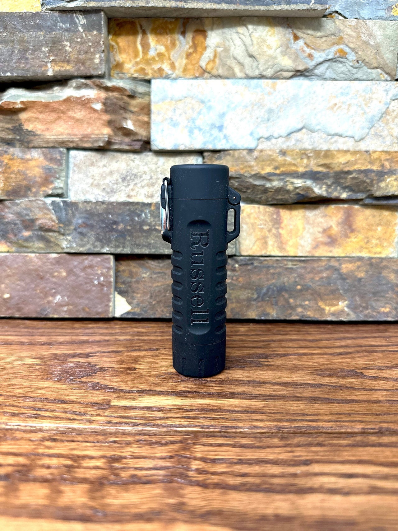 Personalized Camping Flashlight w Arc Lighter, Survival Tool, Groomsman, Outdoors, Gifts for him, Father's Day, Christmas, Rechargeable