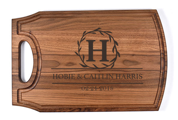 Personalized Arched Handle Cutting Board