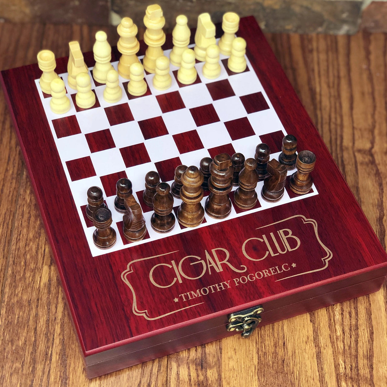 Personalized Chess Board Game Set