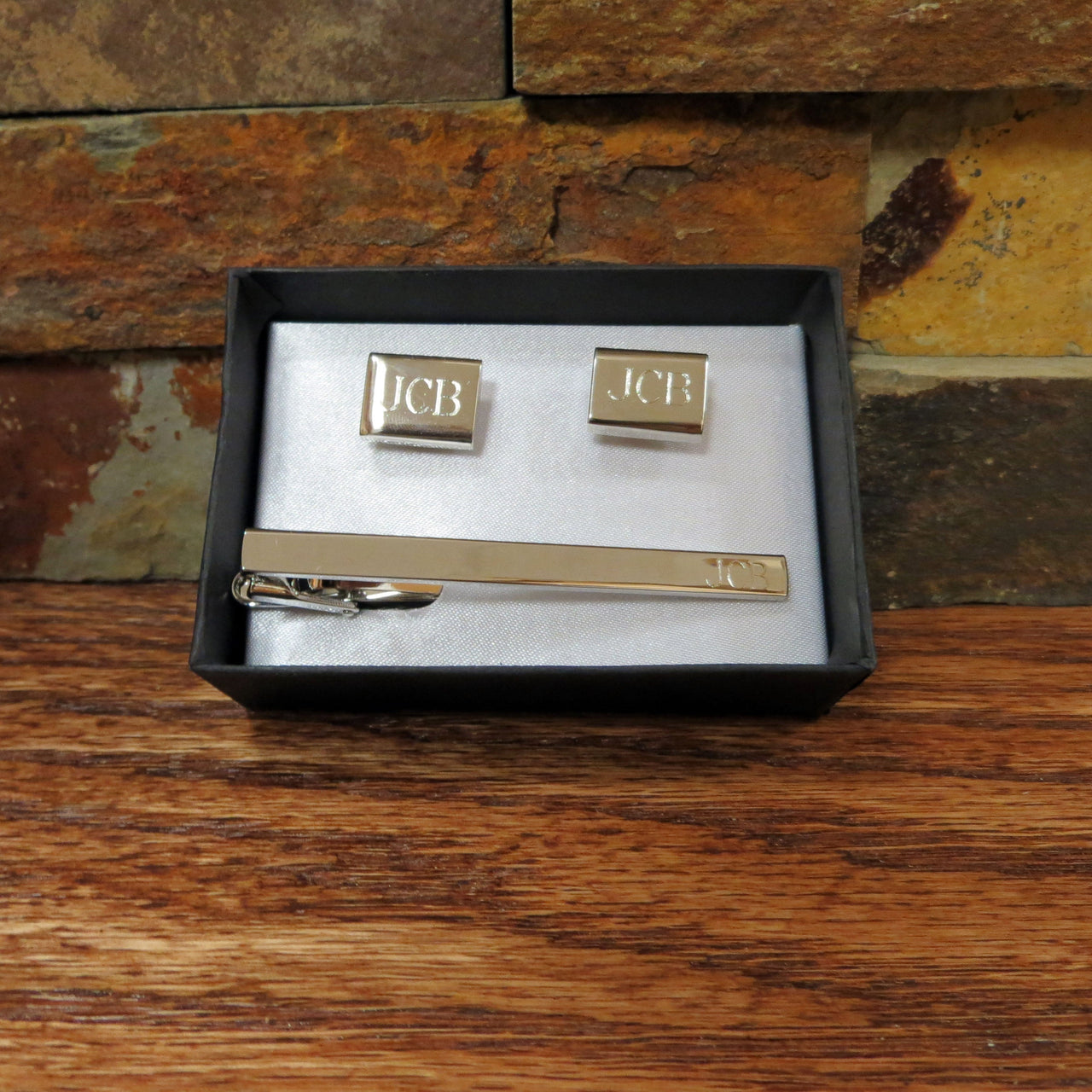 Personalized Tie Clip w/ Cuff Links