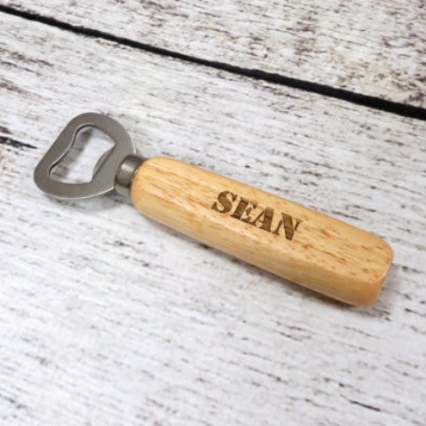 Personalized Wood Bottle Opener