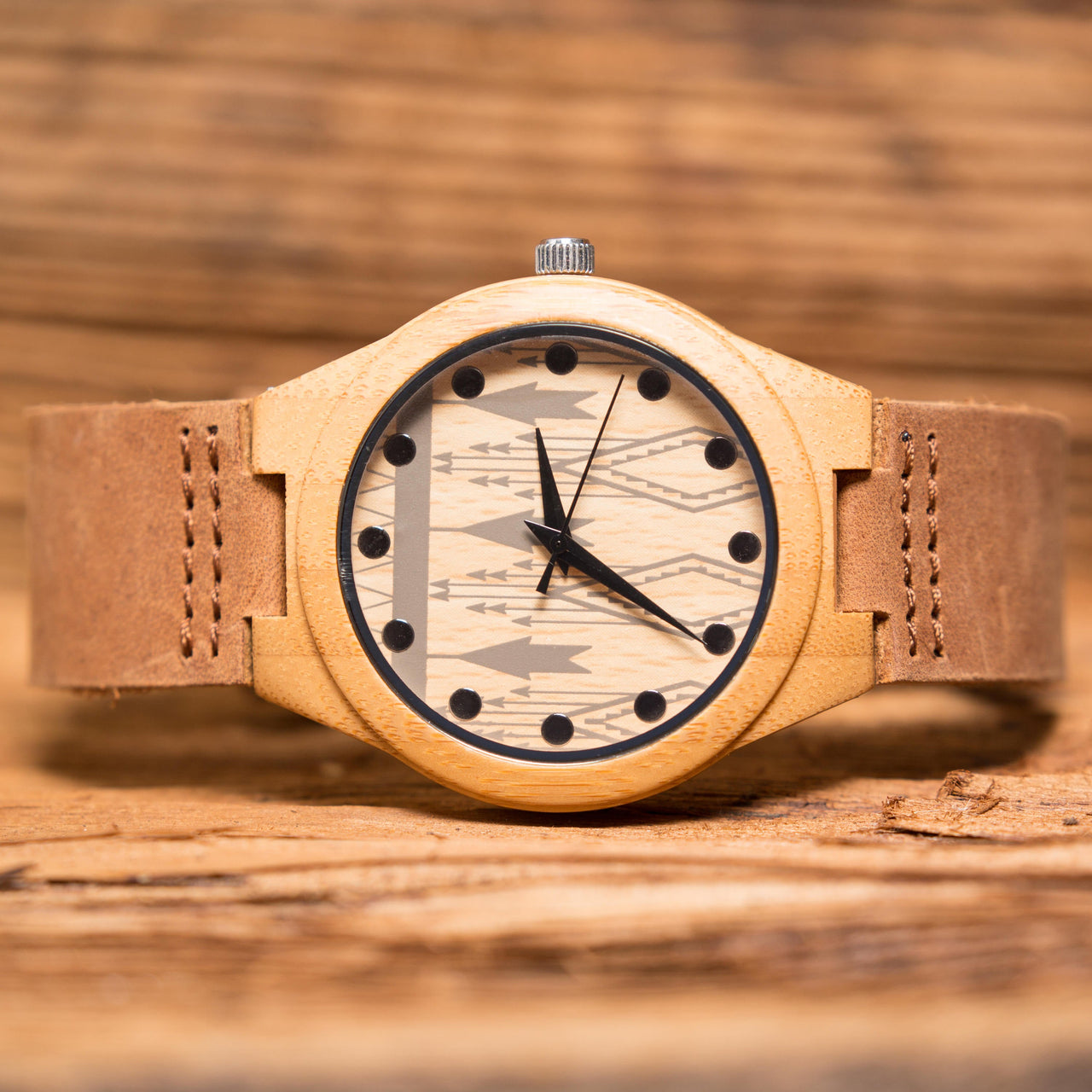 Personalized Bamboo Wood Wrist Watch