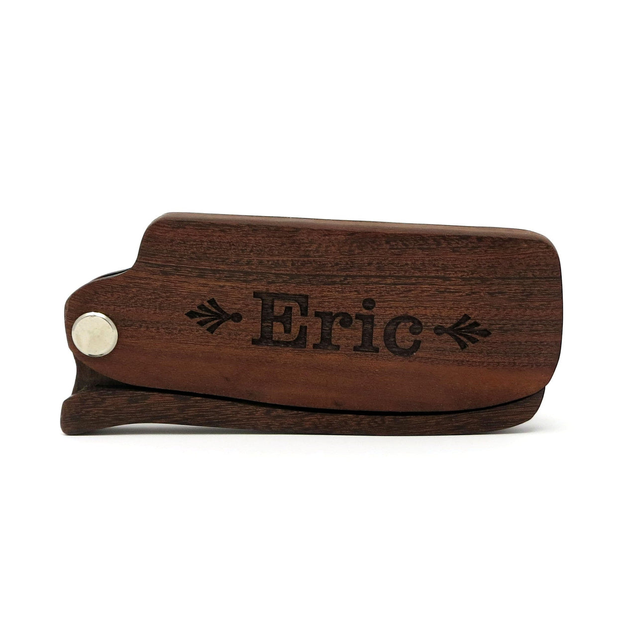 Personalized Wood Folding Beard Comb