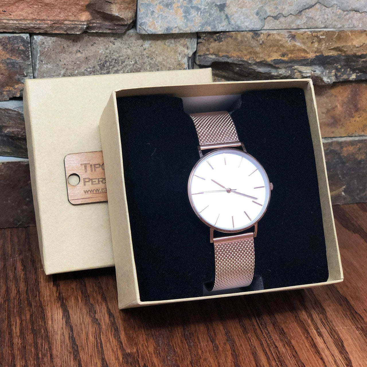 Personalized Womens Metal Wrist Watch