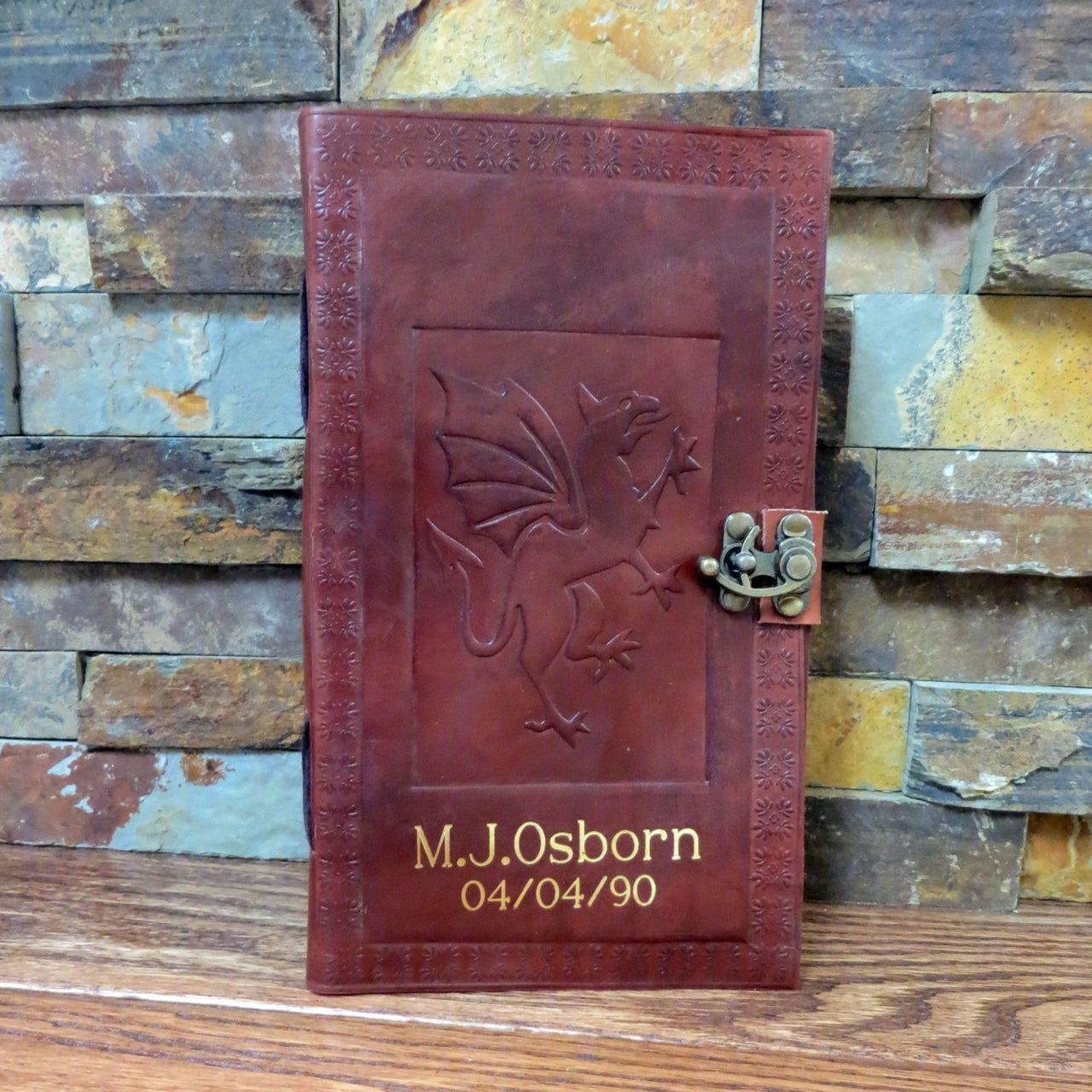 Personalized Leather Dragon Journal