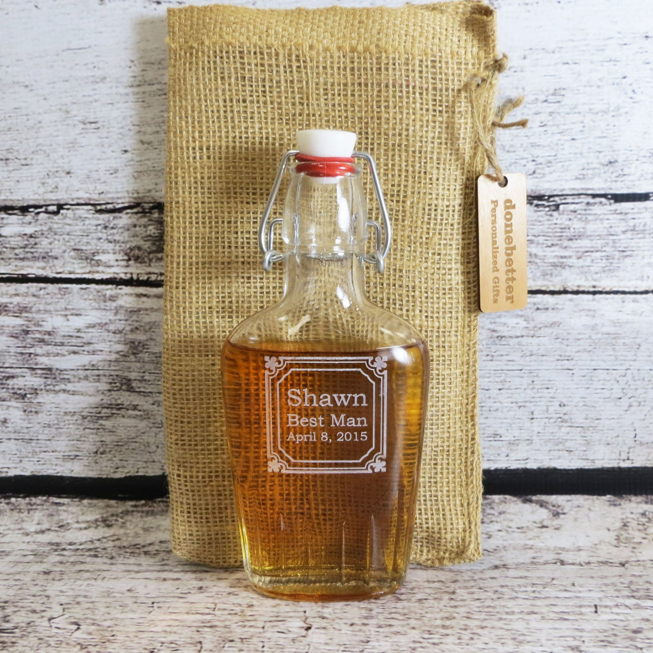 Personalized Glass Flask