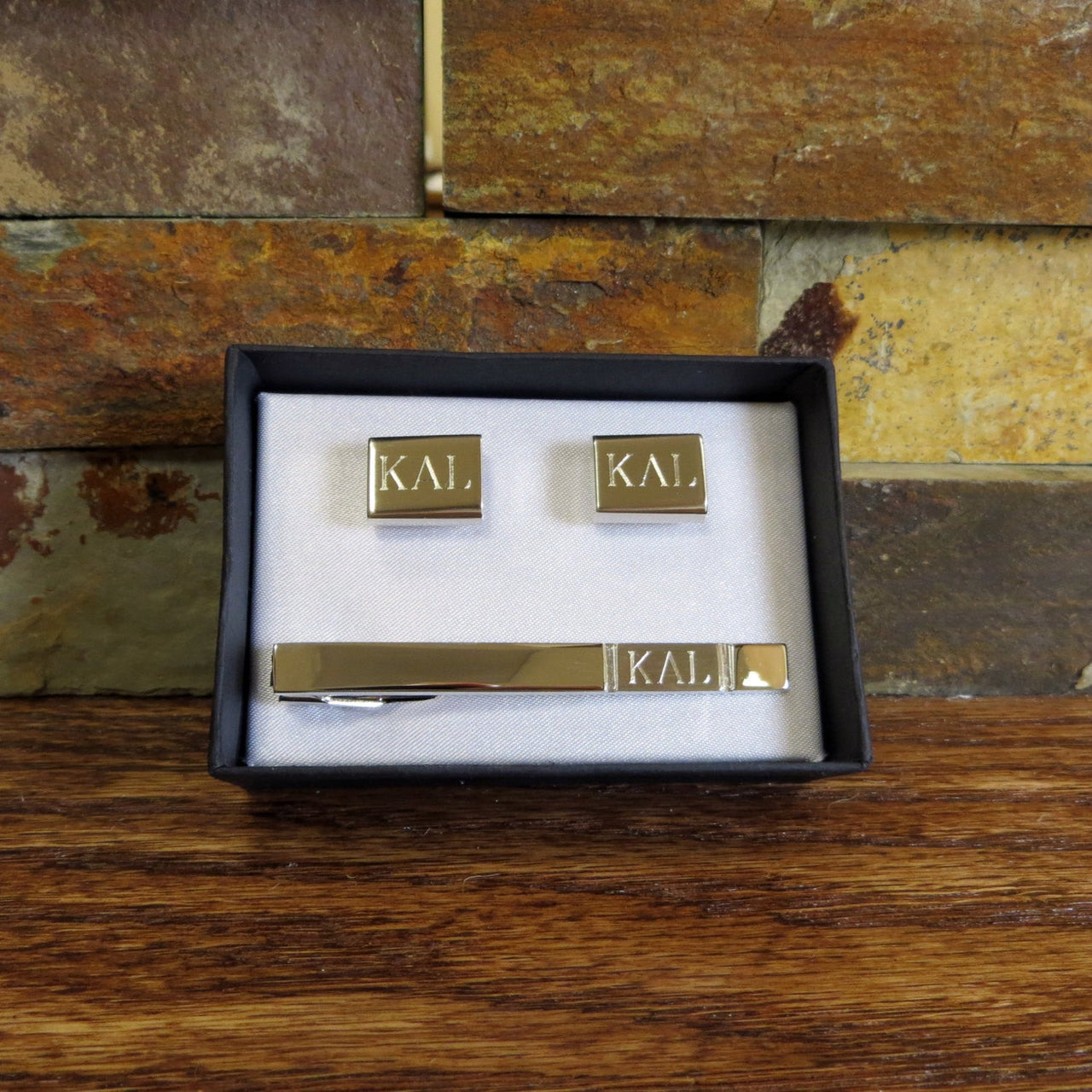 Personalized Tie Clip w/ Cuff Links