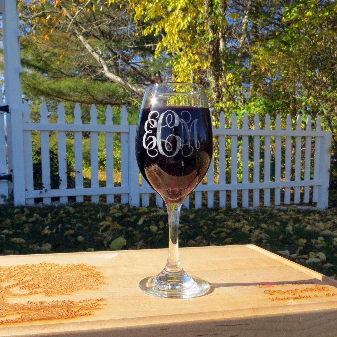 Personalized Wine Glass Engraved