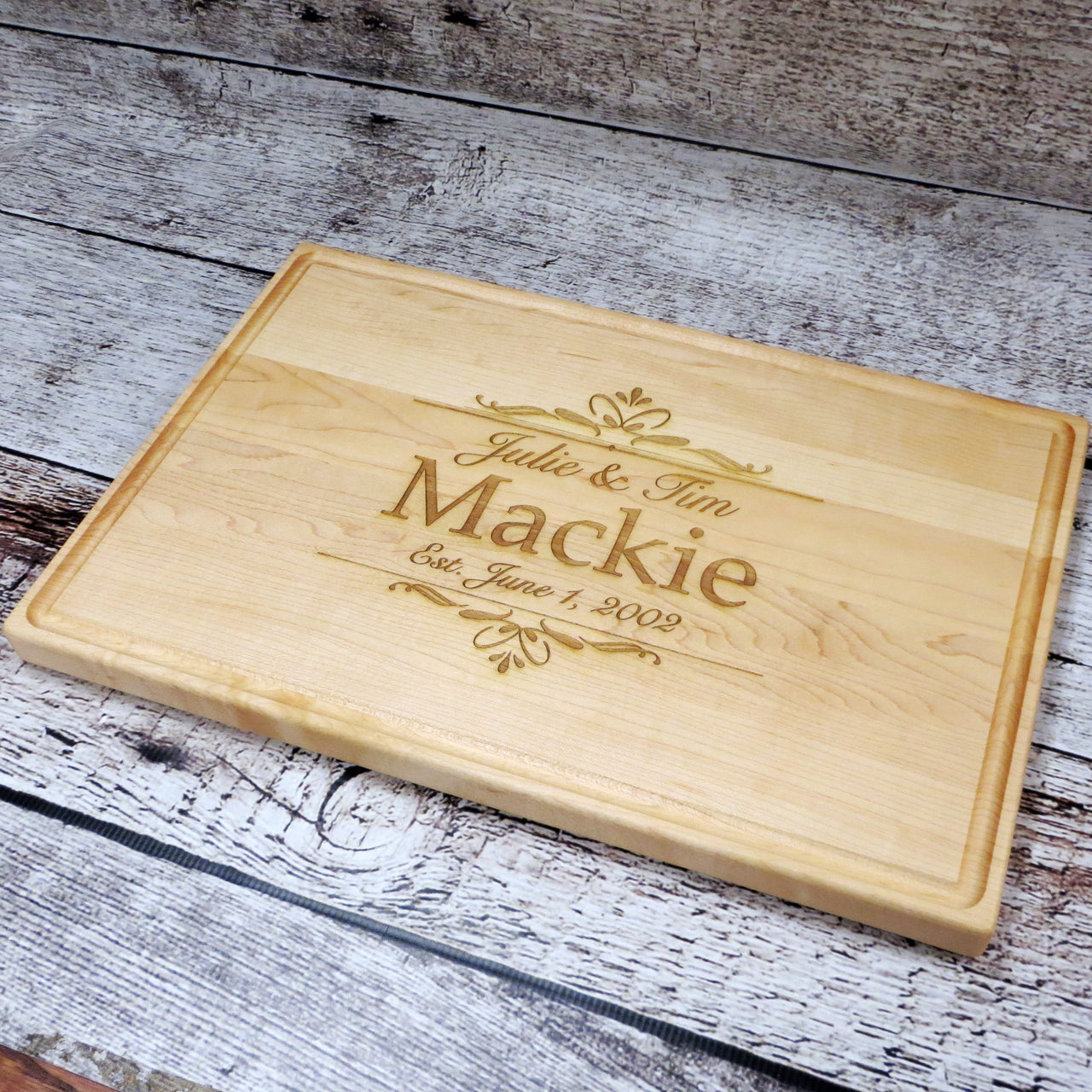 Extra Large Personalized Family Cutting Board