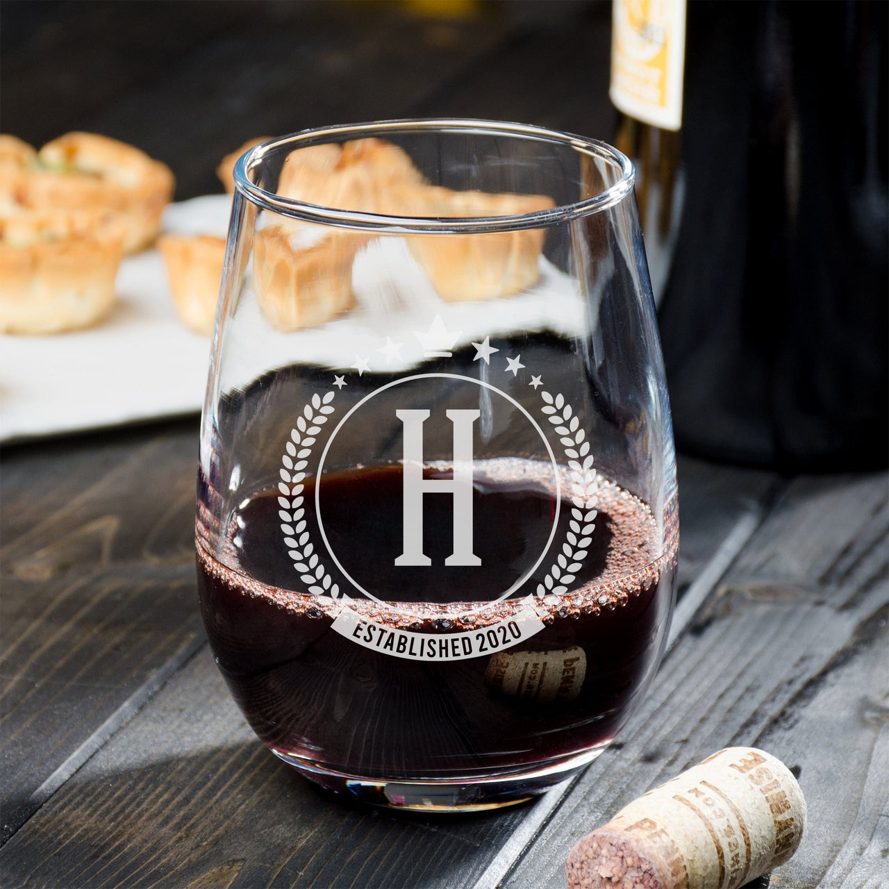 Personalized Stemless Wine Glasses